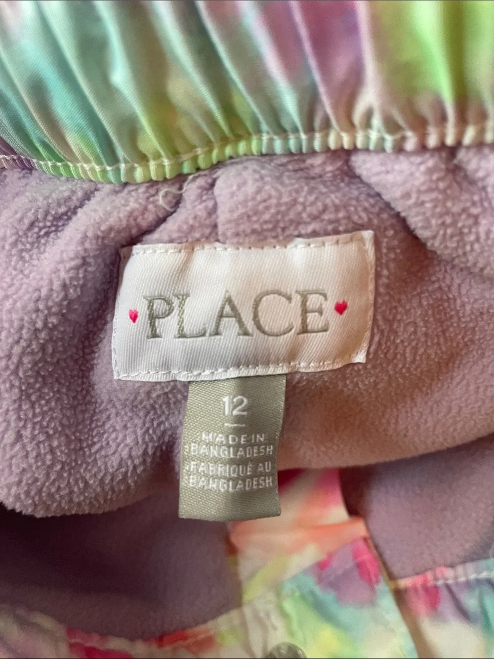 The Children's Place Youth Size 12 Kids Tie-Dye Snow Pants - Pink Multi